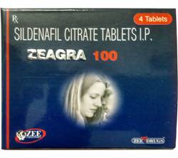 Zeagra 100 mg (4 pills)