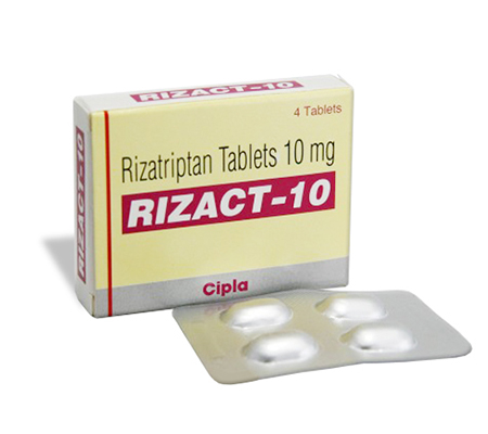 Rizact 10 mg (4 pills)
